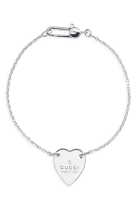 gucci heart chain bracelet